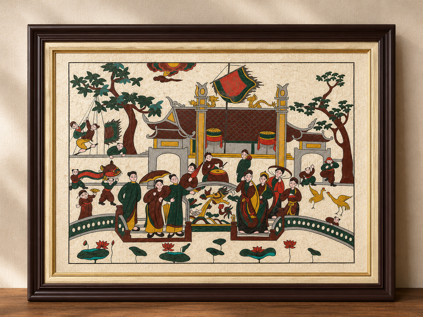 Tranh "Hội Làng"